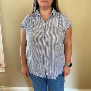 Old Navy Striped Button Up t-shirt